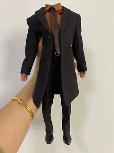 POPTOYS Set di vestiti soprabito maschile scala 1/6 con modello mani corpo ST020 - Foto 1 di 2