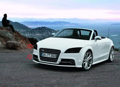 BlingLights Tinted Protective Headlight Film Covers for 2006-2015 Audi TT mk2 8J - Image 1 of 4