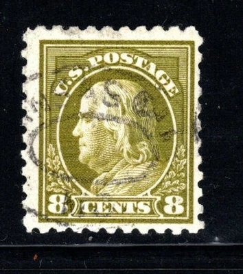 Stamp USA (circa 1912) - 8 cent Benjaman Franklin SC# 414 used - Image 1 of 2