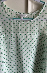 Charming Charlie’s Semi Sheer Tunic Dot Pattern Tank - Size Large - Picture 1 of 7