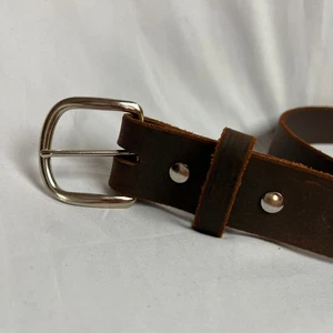 Heritage Americana Amish Brown Leather Belt Mens 36 Handcrafted USA Artisancore  - Picture 1 of 11