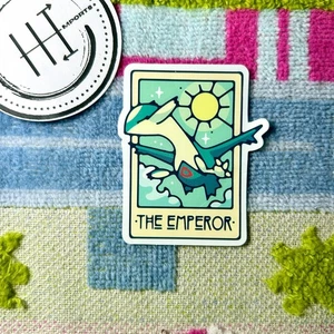 Pokemon Waterproof Vinyl Sticker | Tarot Card Themed Pokémon The Emperor Latios - Picture 1 of 1