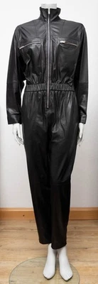 IRO Ikaraz Lederoverall FR38 - DE36 Gr.S Schwarz Leder - Bild 1 von 4