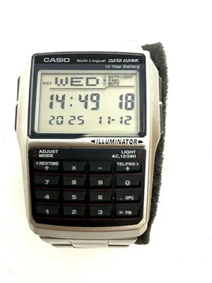 Casio DBC32D-1A Men's Databank Calculator Watch DBC-32D-1A - Immagine 1 di 4