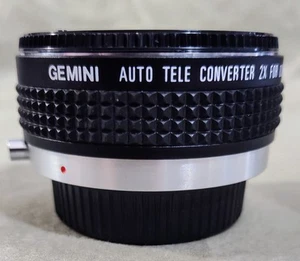 Teleconvertitore Vintage Gemini 2X per Olympus OM-System In Ottime Condizioni Giappone - Foto 1 di 4