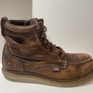 Hawx Keilabsatz Stahlkappe Arbeitsstiefel braun Herren Größe 11 (siehe Fotos) - Bild 1 von 18