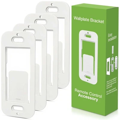 MFRHYLOEE Wallplate Brackets for Lutron Caseta Pico Remote, 4-Pack Seamless Remote Snap-in