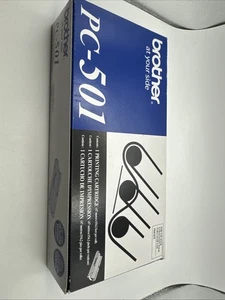 Genuine Brother PC-501 Printing Cartridge for Fax-575 Black Ink New OEM - Picture 1 of 5