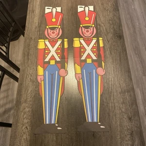 BEISTLE  2 Pack  TOY SOLDIER CUTOUTS "35.5 X 8.25" - Picture 1 of 4