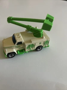 Vintage Matchbox Utility Truck Tree Care Tan/Green Ford 1/83 pressofuso da collezione - Foto 1 di 4