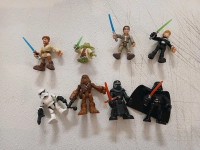 8 figuras de acción Playskool Starwars usadas Foto 1 de 4