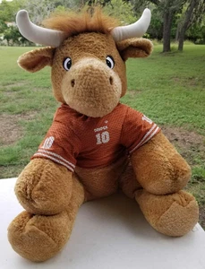 HUGE University Texas Longhorn Plush 22" Bevo #10 Jersey Cooper Hook-Em Horns! - Picture 1 of 11