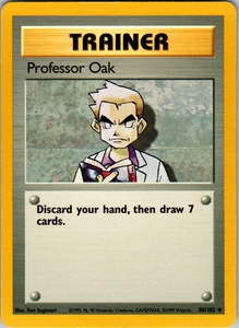 Professor Oak 88/102 Pokemon: Base Set Unlimited Uncommon - LP - Picture 1 of 2