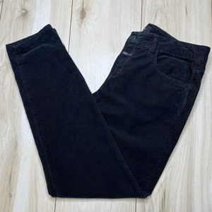 Pantalones Informales Cerrados Pana Pana Pana Pana Algodón Hombre Negros Talla 32x28 Hechos en Italia - Imagen 1 de 13