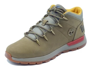 Timberland 0A61JG Sprint Trekker Mid Olive Nubuk Scarponcini per Uomo in nabuk v - Imagen 1 de 3