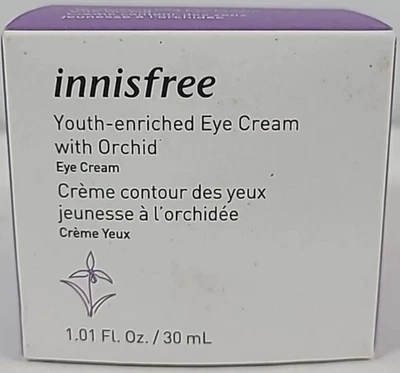 Innisfree обогащенный молодежью крем для глаз с орхидеей 1,01 жидк. Унция / 30 мл срок годности 10/2026 - Изображение 1 из 2