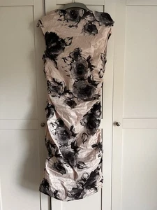 PHASE EIGHT....SIZE UK 12 pale pink rose gathered dress, extremely flattering - Picture 1 of 6