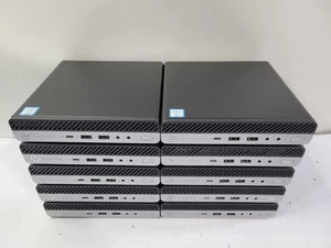 LOT 10 HP EliteDesk 800 G3 DM 35W Mini 2.50GHz Core i5 6500T 8GB RAM NO HDD - Picture 1 of 8