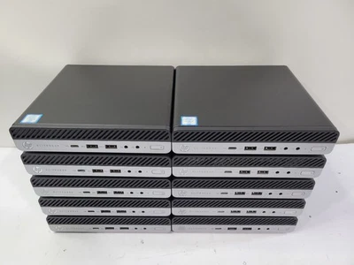 LOT 10 HP EliteDesk 800 G3 DM 35W Mini 2.50GHz Core i5 6500T 8GB RAM NO HDD - Image 1 of 4