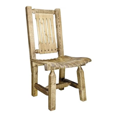 Montana Woodworks Homestead 18" Transitional Wood Patio Chair in Brown - Image 1 of 4