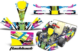 Go Kart Racing Graphics Kit Decal Sticker For KG Kid Baby Krypton FLASHBACK - Picture 1 of 3