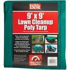 Do it Best 9 Ft. x 9 Ft. Poly Fabric Green Lawn Cleanup Tarp 755648 SIM Supply,