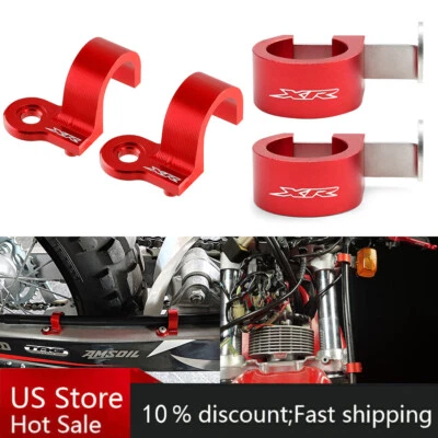 Front/Rear Brake Hose Guide Clamp For HONDA XR250L XR250R XR400R XR600R XR650L — 第 1/4 张图片
