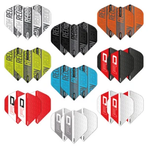 Darts Flights schwarz, weiß, rot, blau, gelb, orange RD Druck Standard Hardcore x12 - Bild 1 von 38