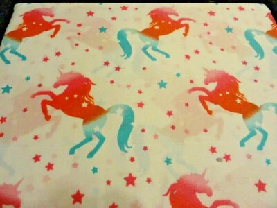 Nuevo Azul~Rosa~ Caprichoso Juego de Sábanas de Microfibra ESTRELLAS UNICORNIOS 4 piezas COMPLETO Foto 1 de 4