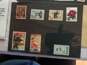 Briefmarken CHINA meisten um 1960 gestempelt mit einigen Guten