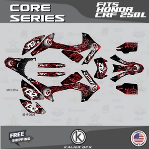 Graphics Kit for HONDA CRF250L 2012-2021 Core Series - Red - Picture 1 of 4