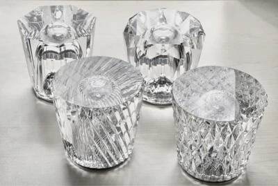 Ambientec Authentic Xtal Crystal Cordless LED Table Lamp Solid Glass Light IPX-6 - Image 1 of 4