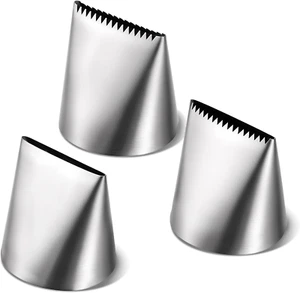 3 PCS Piping Tips Set Large Frosting Piping Kit Stainless Steel Cake Icing Nozzl - Picture 1 of 12