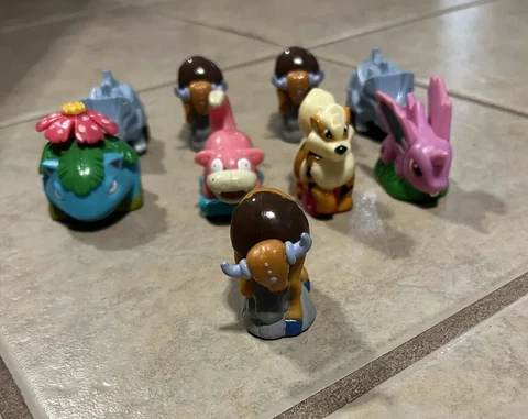 Pokémon Burger King Launcher Vintage Toys Slowpoke Tauros Growlithe *SEE PHOTOS* Cover