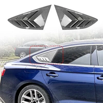 Panel de cubierta de persiana de ventana lateral trasera de carbono para Audi A5 S5 Sportback 4 puertas 17-24 Foto 1 de 4