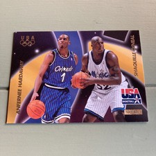 Shaquille O'Neal & Anfernee Hardaway - 1996 SkyBox USA #55 Awesome Duos - Magic