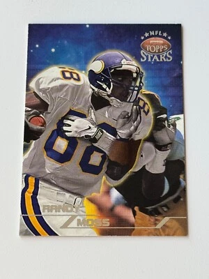 1998 Topps Stars Randy Moss RC Rookie #66 Vikings Silver Parallel /3999 HOF - Image 1 of 4