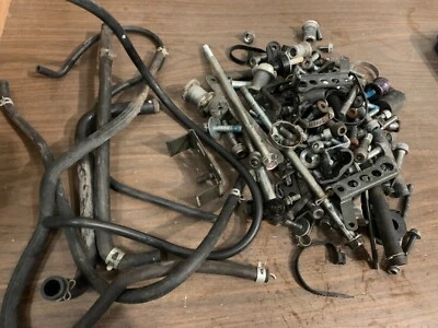 Suzuki 2003 2004 GSXR1000 OEM Box of Miscellaneous Hardware Bolts Hoses * - Image 1 of 4