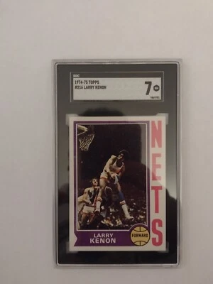1974-75 Topps #216 Larry Kenon RC SGC 7 NM (Freshly Graded) - Image 1 of 4