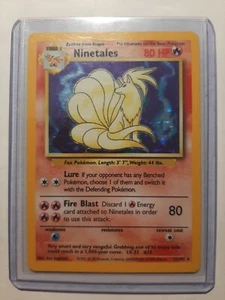 Pokémon TCG Ninetales Base Set 12/102 Holo Unlimited Holo Rare - Picture 1 of 2