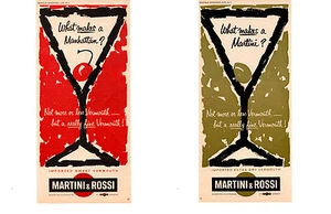 Vermut Martini & Rossi 1963 ~ 2 anuncios impresos originales - Imagen 1 de 1