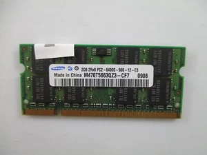 Ram Memory 2 GB PC2-6400S SO-DIMM SAMSUNG M470T5663QZ3-CF7 Original - Picture 1 of 2