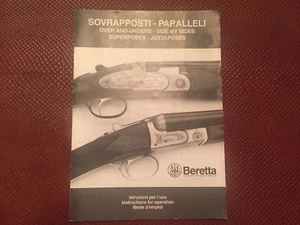 Beretta Over Under & Side by Side Shotgun Operation Instruction and Parts Manual - Bild 1 von 3