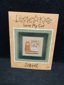 Lizzie Kate Snippet Love My Cat Chart #S12 - Picture 1 of 2