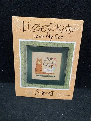 Lizzie Kate Snippet Love My Cat  Chart #S12 - Image 1 of 2