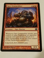 Ogre Geargrabber Scars Of Mirrodin Mtg Card Mint Condition