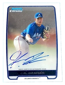 Atlanta Braves J.R. Graham 2012 Bowman Chrome Certified Auto Card - Picture 1 of 1