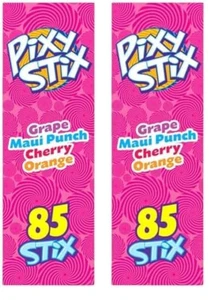 Pixy Stix Pulver Bonbons gefüllte Strohhalme, süße und herbe Bonbons, Frühling Ostern Ca - Bild 1 von 12