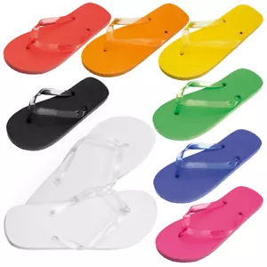 LADIES WOMENS GIRLS BEACH FLIP FLOPS JELLY FLIPFLOPS SANDALS SHOES SIZE 5 - 8 UK - Picture 1 of 16