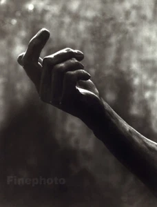 1955 Original TIBOR HONTY Czech Silver Gelatin Photo RODIN Hand Sculpture Detail - Picture 1 of 1